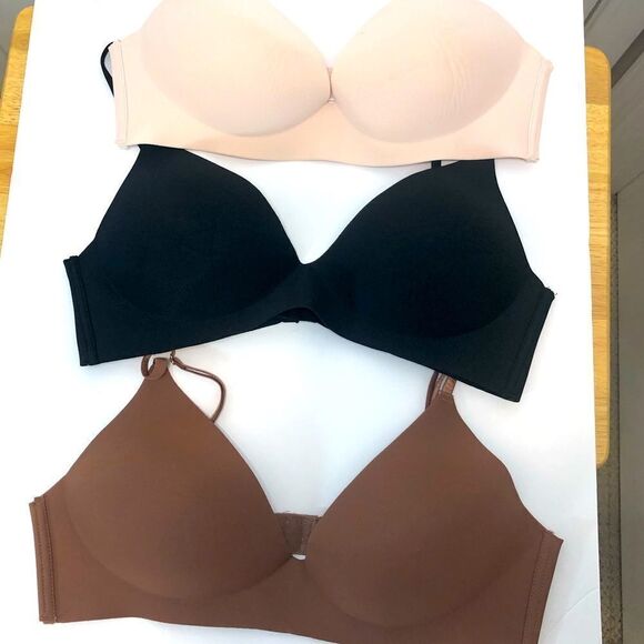 Vince Camuto pink, brown and black 38C bra bundle - Picture 1 of 15
